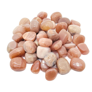 Piedra caída melocotón piedra lunar cristal Natural caído curación a granel guijarro ágata piedra preciosa Reiki Chakra cristal al por mayor a granel - Product Image 2