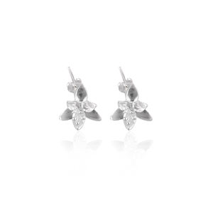 Pendientes de Plata de Ley 925 con Estilo Vintage Elegante, Regalos de Boda, Joyería de Diseño, Pendientes Florales - Product Image 1