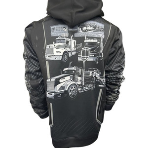 Sudaderas con capucha sublimadas de lujo a precio de fábrica color negro por encargo superventas servicio OEM para hombre - Product Image 4