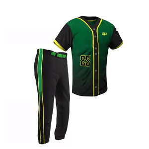Ropa de equipo de fabricación profesional más vendida, uniforme de béisbol, ropa deportiva transpirable con estilo de conjuntos de contraste de color - Product Image 2