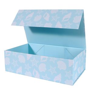 TH CBB-579 Customized Sea Star Shell Ocean Style Cardboard Magnetic Closure Gift Box Foldable Reusable Luxury Packaging - Product Image 1
