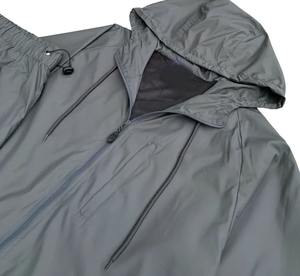 Veste coupe-vent sportive pour homme, imperméable, en nylon et polyester, imprimé sur les manches, légère, ensemble de survêtement d'automne, ensemble de sport actif pour la salle de sport - Product Image 6
