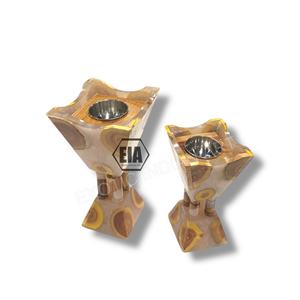 Brûleur d'encens Mubkhar en bois résine Mubkhar personnalisable Brûleur électrique Bakhoor style ange d'Inde Cadeau de Ramadan et Eid - Product Image 3