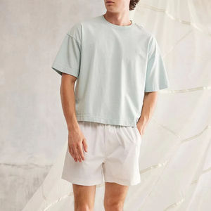 T-shirt personnalisé OEM 230 g/m², mélange 85 % coton 15 % polyester, t-shirt brodé personnalisé, t-shirt en mélange doux de polyester - Product Image 4