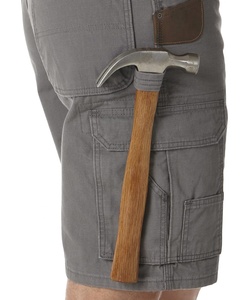 Pantalones cortos Cargo de secado rápido para hombre, color sólido, estilo único, 100% algodón, transpirable, lana, verano, trabajo al aire libre - Product Image 4