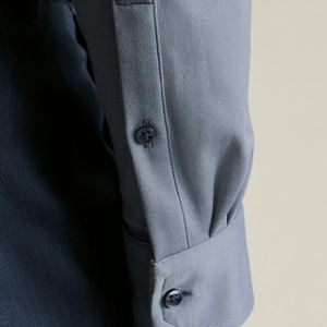 Camiseta de Manga Larga Personalizada en Color Azul Acero, Corte Clásico, 100% Algodón, Transpirable, de Secado Rápido, para Actividades Casuales al Aire Libre, Venta al Por Mayor - Product Image 6