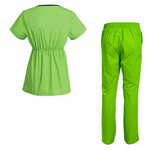 Fournisseur de gros Uniformes de gommage pour magasin de produits médicaux confortables, doux et lavables Ensembles de vêtements d'infirmière Vêtements d'allaitement Haut et pantalon - Product Image 2