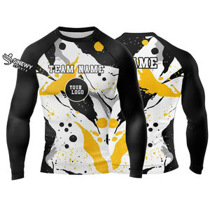 Protège-éruptions de compression de haute qualité pour Kimono extensible avec logo avant Spandex/Polyester respirant et séchage rapide Logo personnalisé - Product Image 6