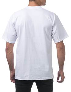 mens <b>white</b> <b>plain</b> solid blank casual regular fit short sleeve <b>tshirt</b> crewneck basic tee top - Product Image 4