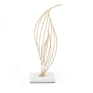 Ensemble géométrique en métal nordique de trois décoration de sculpture en aluminium classique américaine chambre salle de lecture hôtel artisanat de luxe - Product Image 2
