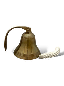 Sonnette murale nautique en laiton poli faite à la main cloche de porte maritime avec corde pour la décoration intérieure et les cadeaux - Product Image 5