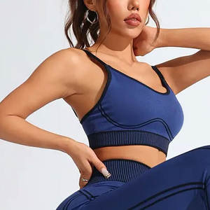 Vente à chaud de leggings de yoga pour femmes ensemble de vêtements de course de fitness sans couture taille élastique vêtements de sport leggings ensembles de yoga en gros - Product Image 6