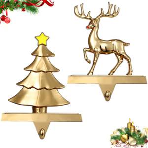 The hook that we sell fits most traditional mantels which are thick In order for these solid Traditional <b>Stocking</b> Holder. - Product Image 2