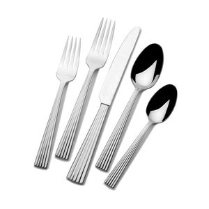 Juego de Cubiertos de Acero Inoxidable de 5 Piezas, Tenedor, Cuchillo, Cuchara, Cubiertos Negros para Hotel, Vajilla para Eventos y Bodas - Product Image 2