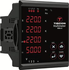 Multimètre numérique MM-01 MM-02 3 phases avec écran LED LCD, RS485 Modbus RTU, moniteur de qualité de l'énergie, protection contre les surtensions et les sous-tensions - Product Image 2