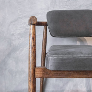 เก้าอี้รับประทานอาหารไม้หรือไม้สักแข็งสำหรับโรงแรมร้านอาหารวิลล่าและคาเฟ่ที่หรูหรา - Product Image 4