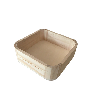 Unfinished Pine Wood Display Tray Organizer Round Corners Wood Gift <strong>Box</strong> Without Lid <strong>Empty</strong> Wooden <strong>Hamper</strong> Boxes for Package Gifts - Product Image 1