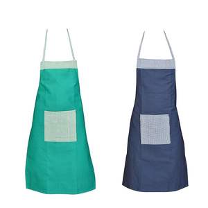 Delantal de Cintura de tela de algodón de uso diario, grueso, resistente a la decoloración, revestimiento a prueba de agua y aceite, diseño de ajuste fácil con bolsillos laterales en oferta - Product Image 1