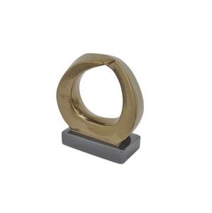 Sculpture de cheval en aluminium moulé tendance avec finition dorée, design Art Déco - Décoration d'intérieur personnalisable et cadeau de mariage - Product Image 5