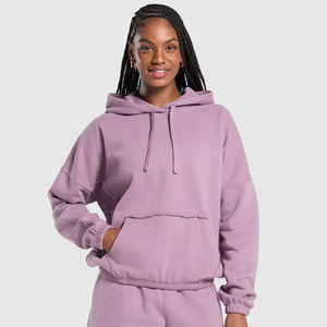 Sudadera con capucha de gran tamaño de lana para mujer, Sudadera con capucha gris de calidad superior, ropa de calle de manga larga, Sudadera con capucha de algodón transpirable cómoda - Product Image 5