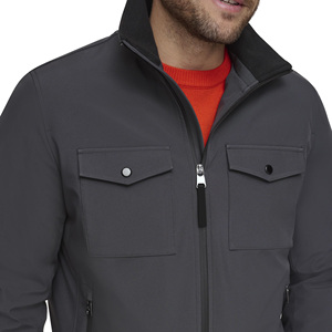 Vente chaude Veste bomber pour homme grande taille Logo personnalisé Saison d'hiver Imperméable Nylon Laine Fermeture éclair Coton Casual Lavé Vente en gros - Product Image 6