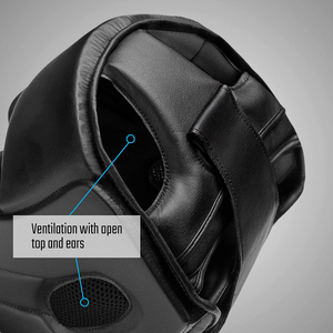Protège-tête de boxe professionnel avec fonctionnalités personnalisées Casque de protection noir de haute qualité Boxe MMA Kickboxing Sparring - Product Image 6