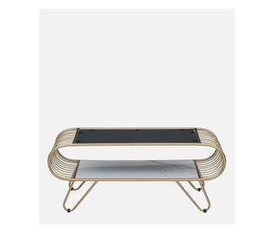 Mesa de centro de mármol elegante moderna para el hogar, oficina y salón, muebles nuevos y elegantes con características decorativas - Product Image 1