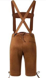 Pantalones cortos Shemax Trachten para hombre Lederhosen gris sombreado OEM personalizado nuevo bávaro Oktoberfest Lederhosen - Product Image 3