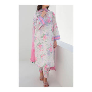 Hermosos nuevos diseños colección de verano para mujer pakistaní indio Bangladeshi estilo vestidos casuales shalwar qameez vestidos largos - Product Image 5