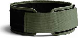 Ceinture de gymnastique vert armée Ceinture de levage en néoprène à soutien souple réglable avec fermeture à crochet et boucle Ceinture d'entraînement respirante Ceinture d'utilisation de gymnastique - Product Image 5