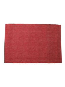 Mantel Individual de mesa de comedor de polialgodón rojo de lujo moderno tejido de lino RIB cuadrado patrón sólido hogar cocina al aire libre hoteles bodas - Product Image 4