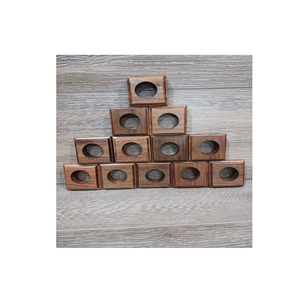 Anneaux de porte-serviettes en bois naturel faits à la main de haute qualité anneaux de serviette d'eau pour taille personnalisée articles de décoration de vente chaude - Product Image 1