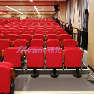 Sistema de Asientos Telescópicos Eléctricos Avant Sports <span class=keywords><strong>con</strong></span> Respaldo de <span class=keywords><strong>Madera</strong></span> Roja, Asientos Plegables Suaves, Sistema Retráctil para Grandes Estadios Interiores - Product Image 5