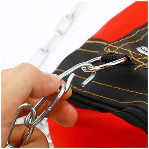 Sac de frappe lourd en cuir PVC léger pour les arts martiaux, le kick-boxing, l'entraînement, personnalisable avec du sable, respirant - Product Image 5