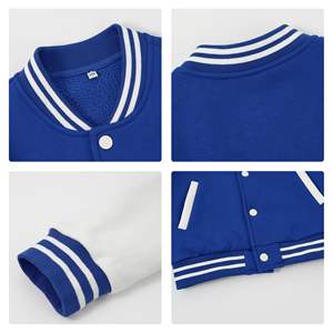 Vestes de sport en laine 100% personnalisées par un designer OEM, avec logo sur le devant, unisexes, streetwear tendance - Product Image 3