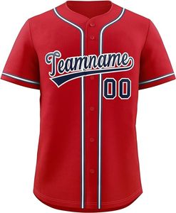 Precio personalizado hombres mujeres jóvenes béisbol Jersey botón abajo deportes camiseta cosida o impresa letra número tamaño grande - Product Image 6