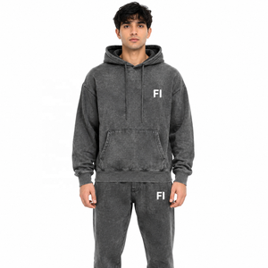 Nouvelle Collection 2026 – Ensemble Survêtement Respirant Effet Délavé 100% Coton – Sweats à Capuche et Sweat-shirts de Haute Qualité – Fournisseur OEM/ODM de Polaires Hiver - Product Image 1
