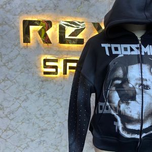 Nouveau prix chaud qualité supérieure la plus demandée fermeture éclair sweat à capuche bouffée imprimé fabriqué en usine pas cher sweats à capuche hommes sweats à capuche - Product Image 4