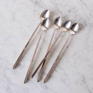 Wholesale Modern <b>Party</b> Elegant Bulk Stainless Steel Gold Sliver Black Plated Handle Spoon <b>Set</b> of 4 Flatware - Product Image 5