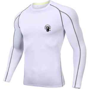 OEM personnalisé hommes été décontracté Compression Rash Guard Fitness chemises de course pour l'entraînement de gymnastique - Product Image 5
