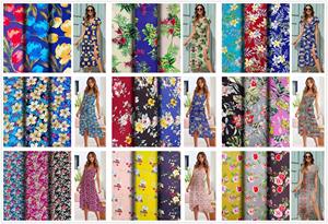 ผ้าเรยอนปั่น145ซม. ชุดกระโปรงกางเกงพิมพ์ลายเป็นมิตรกับสิ่งแวดล้อม - Product Image 6