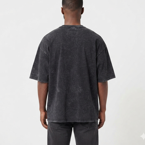 T-shirt Homme Vintage à Manches Courtes en Coton 100% de Haute Qualité, Délavé à l'Acide, 230 g/m², Grammage Lourd, Personnalisable, T-shirt Vierge Délavé - Product Image 5