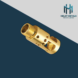 Cuerpo de Válvula de Latón Duradero, Carcasa Cilíndrica Roscada Externa Mecanizada VMC para Sistemas de Conexión Hidráulicos y Mecánicos - Product Image 3