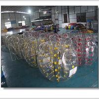 Nouvelle boule à bulles gonflable pour adultes, en PVC transparent, à roulettes, pour se coucher à l'intérieur, boule zorb gonflable