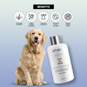 OEM/ODM 2-en-1 silicona cerámica Pet Grooming Set 250ml perro Champú Acondicionador ingredientes naturales sin picazón regalo al por mayor para - Product Image 3