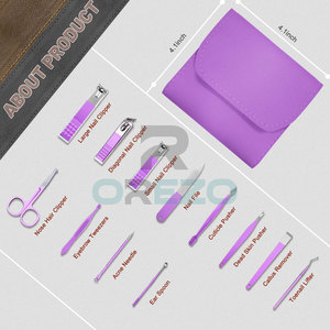 Kit de manucure professionnel en acier inoxydable avec emballage en boîte pour salon et usage domestique - Design luxueux, durable et réutilisable - Product Image 3