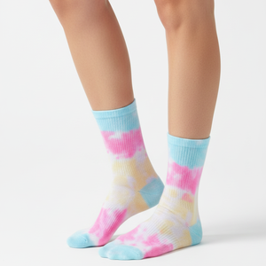Chaussettes de sport personnalisées en batik pour femmes, décontractées, tricotées pour l'automne, antidérapantes, fabriquées en Turquie, avec logo personnalisé - Product Image 4