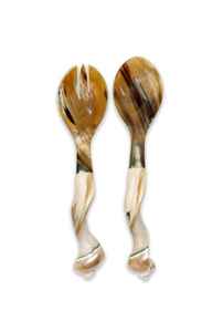 Classic100% Natural Crafts Stylish Animal Design Horn Spoon Eco-Friendly Polished Table Top Serving Spoon Hot Selling <b>for</b> <b>Home</b> - Product Image 4