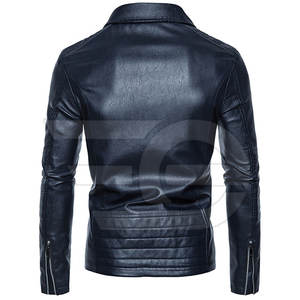Chaqueta de Cuero para Hombre, Estilo Urbano Elegante, Ropa de Invierno, Prenda de Cuero Resistente, Moda Urbana - Product Image 3