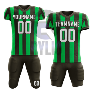 Conjunto de uniforme de fútbol americano personalizado para hombres, camiseta y pantalones de equipo juvenil, bordado de sarga, ropa deportiva transpirable de secado rápido - Product Image 2